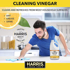 Harris Multi-Purpose White Vinegar Household Surface Cleaner, Orange Scent, 128oz, Easy Pour Funnel Included