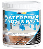 Waterproof Patch & Seal Rubberized Sealant Paste, 2.2lbs Anti-Leakage Clear Waterproof Paste Invisible Indoor & Outdoor Repair for Curved and Vertical Surfaces Wood, Tile, Stone, Roofs, Wall