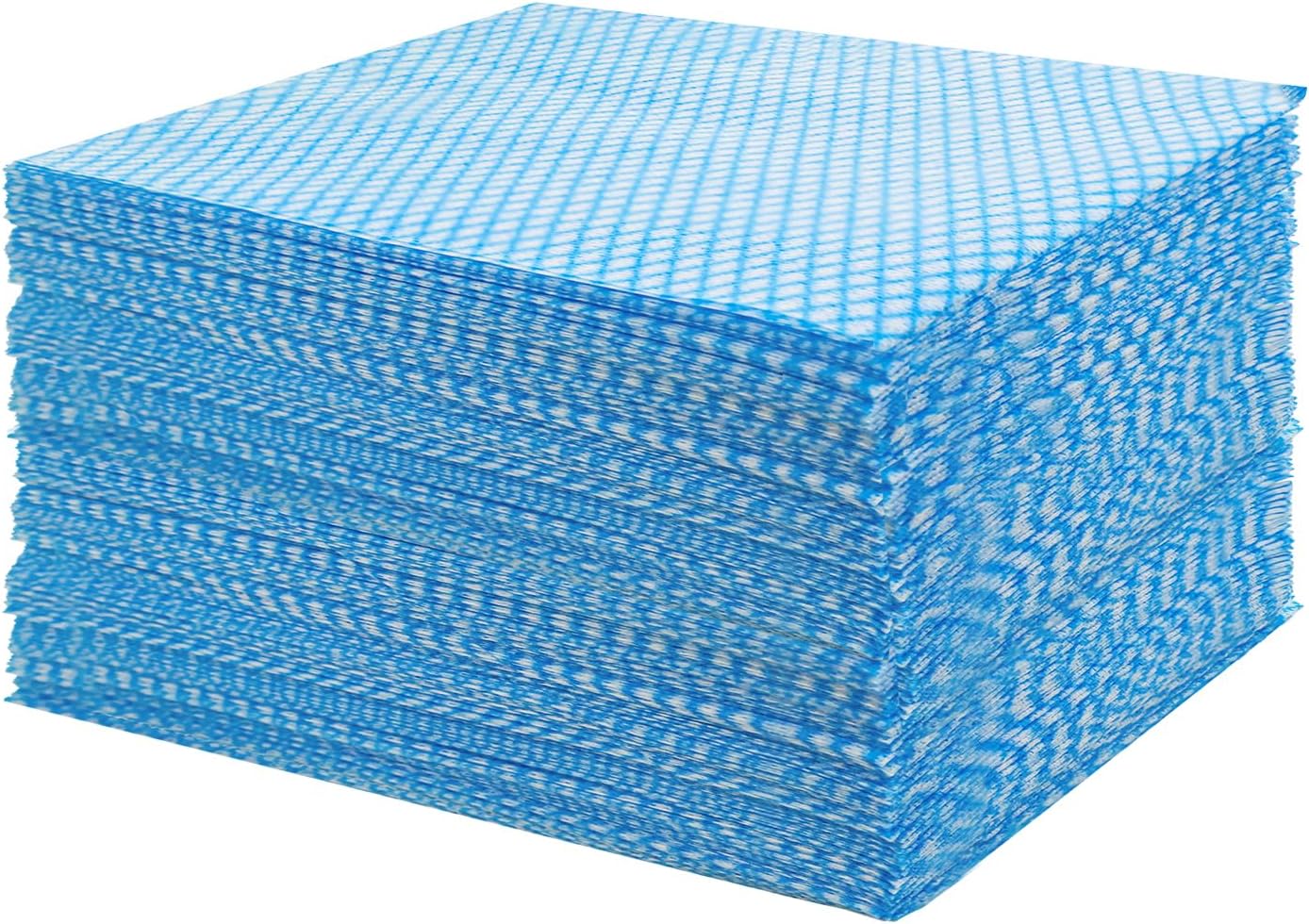 GUYUANGLO Disposable Dish Cloths Heavy Duty Disposable Cleaning Towels and Dish Cloths Dish Rags for Kitchen,13.78 x 15.75 inches- 50 Counts/Pack,Blue