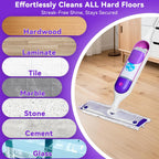 40 Pack Power Mop Pads Refills for Swiffer Power Mop | Heavy-Duty, Disposable Replacement Pads for Floor Cleaning, Multi-Surface & Wood Mopping Pad Refills (Unscented)