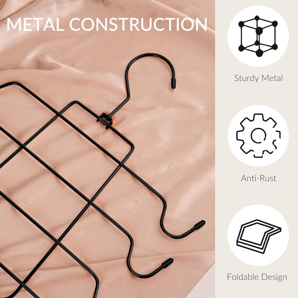 ZEDODIER 6 Pack Tank Top Hanger, Space Saving Bra Hangers, Non-Slip Hanging Sport Bras Holder, Closet Organizers and Storage for Camisoles Tank Tops Bras Ties Swimsuits Strappy Dress, Black