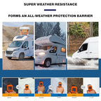 1 Gallon RV Roof Coating White with Brush, Towel, Solar Reflective Sealant for Easy Insulation & Leak Repair, Liquid Flexible Rubber Camper RV Roof Sealant for Metal Building, Trailer, Motorhome