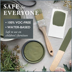 AMY HOWARD AT HOME Chalk-Based One Step Paint for Furniture, Cabinetry, Decor, Finish, and More | No Stripping, Sanding, or Priming | Dark Base | 32 Ounce | English Garden