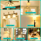 Vintage Edison LED Short Bulb 60W E26 Standard Base Dimmable G45 Small Globe 2700K Soft White 60watt Round Light Bulb Ideal for Home Lighting Fixtures Create Cozy Ambiance in Living Rooms and Bedrooms