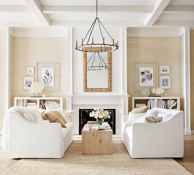 6-Pack E12 LED Candelabra Bulbs,6W 60W Equivalent, 5000K Daylight 600LM Dimmable Edison Bulbs, B10 B11 Clear Vintage Candle LED Bulbs for Chandeliers, High Brightness, Natural White Light