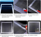 Fiberglass Window Screen Roll 84” x 100’ Easy to Use Black Replacement Window Screens for House Windows or Door