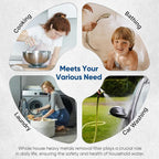 PUREPLUS 5 Micron 10" x 4.5" Whole House Coconut Shell Activated Carbon and KDF Water Filter, Heavy Metal Removal Replacement Water Filter, Compatible with GXWH40L, GXWH35F, BB10, CTO10BB-KDF, 2 PACK