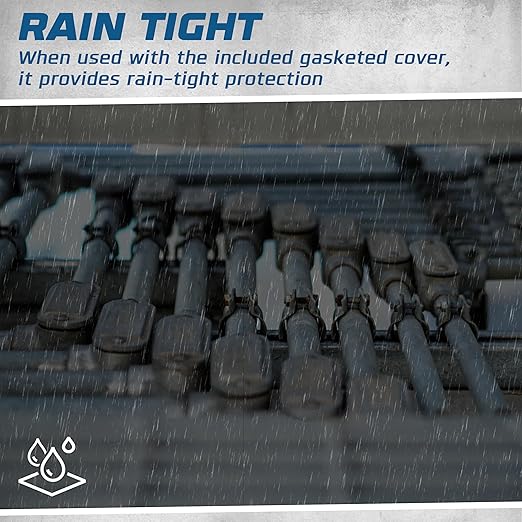 OHLECTRIC Heavy Duty Aluminum Rigid Threaded Conduit Body (LL-Type - ¾”) Service Entrance Elbow Conduit Bodies, Durable Conduit Fitting, Rustproof, Cover & Gasket Included Conduit Body Fitting