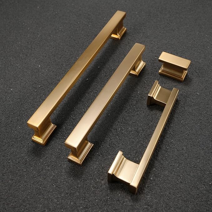COTYKILEY 10 Pack 7.5 Inch(192mm) Champagne Copper Cabinet Handles Gold Kitchen Cabinet Pulls Cabinet Door Handles Kitchen Cabinet Hardware
