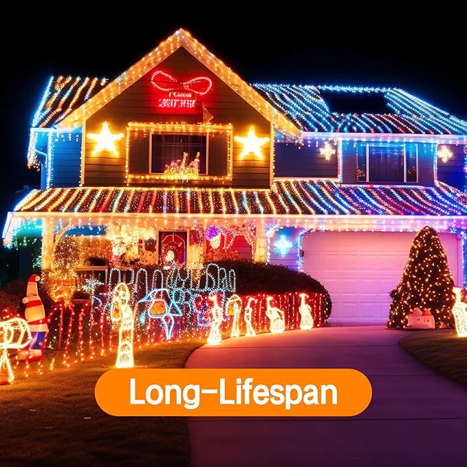 C7 LED Replacement Bulbs, 25 Pack Multicolor Christmas Light Bulbs for Outdoor String Lights, Patio Xmas Tree Holiday Party Wedding Prom Decor, E12 Candelabra Base