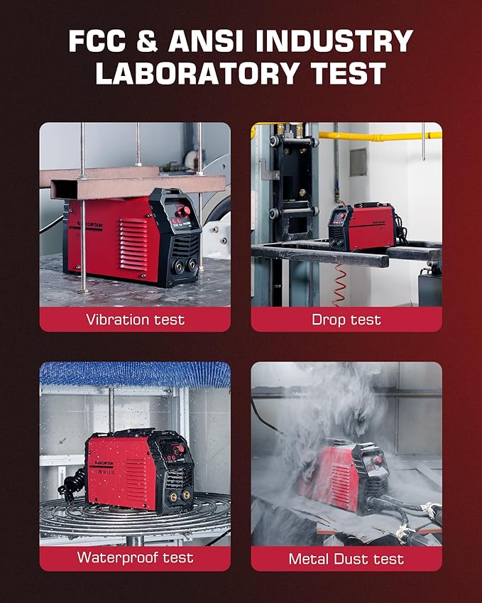ARCCAPTAIN Stick Welder, [Large LED Display] 200A ARC/Lift TIG Welding Machine with Synergic Control, IGBT Inverter 110V/220V Portable MMA Welder Machine with Hot Start, Arc force and Anti-Stick