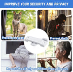 4 Pcs F2590 Windows Replacement Sash Lock-2-1/4'' Mounting Hole Centers Sash Lock with Screws-White Sash Lock for Vertical Sliding Windows Double Hung Windows