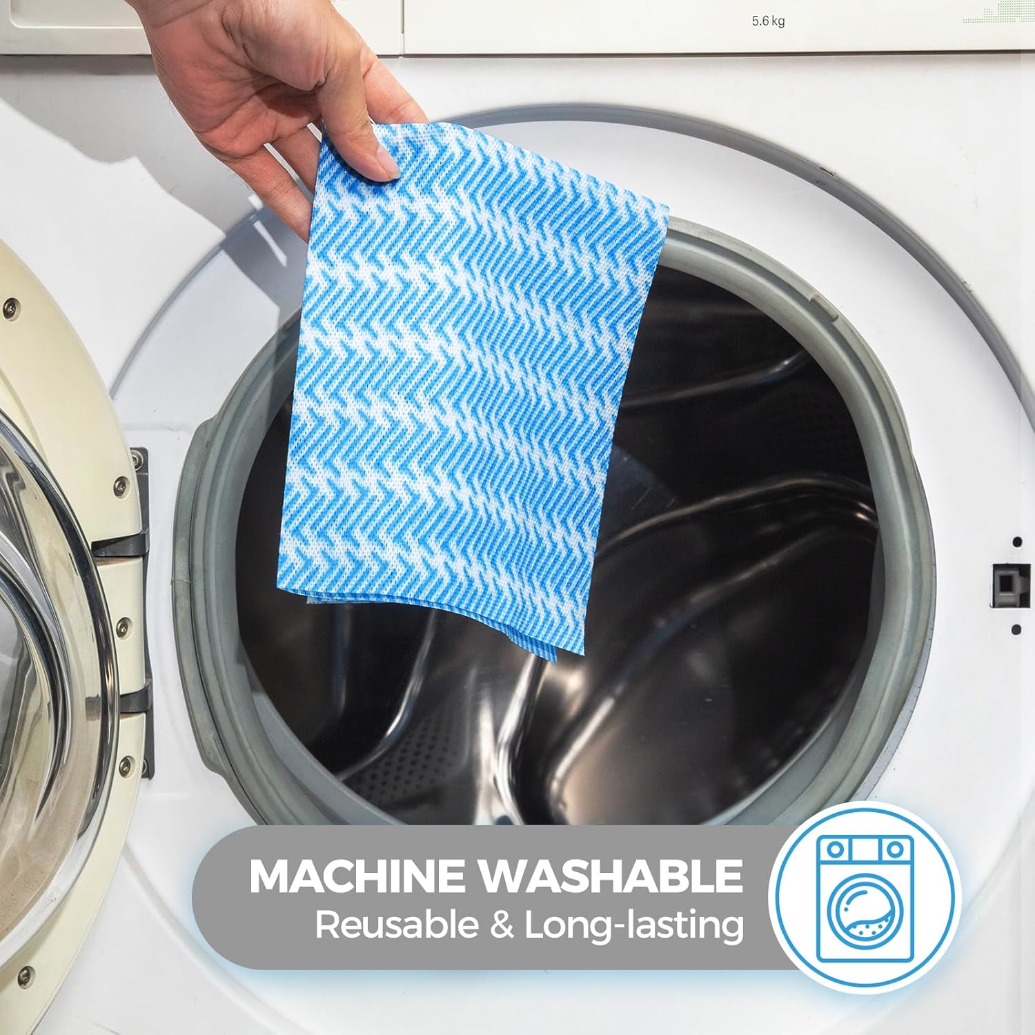 Disposable Dish Cloths,Multi use Reusable Cleaning Cloth,Machine Washable J Cloth,Heavy Duty Handy Cleaning Wipes 11.8" X 19.6" (50 Count)