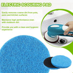 16pcs Microfibre Pads Power Scrubber Pads Set Electric Scrubber Replacement Scouring Pads fit for Dremel Versa Scouring Pads,Blue