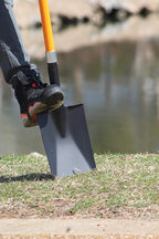 Ashman Spade Shovel (1 Pack) – 41 Inches Long D Handle Grip – The Single Shovel Weighs 2.2 Pounds and has a Durable Handle – Premium Quality Multipurpose Orange Spade Shovel with Strong Build.