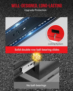 2 in 1 Tool Chest with 8 Drawers, Tool Cart with 7 Organizer Tray Divider Set & Wheels, Large Rolling Tool Box Organizer for Garage, Workshop, Home Crafts