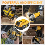 2-Pack 8000mAh 20V Max Lithium-Ion Battery & Charger Combo, High Capacity Replacement for DEWALT 20V MAX Battery Power Tools, Fast Charging Included