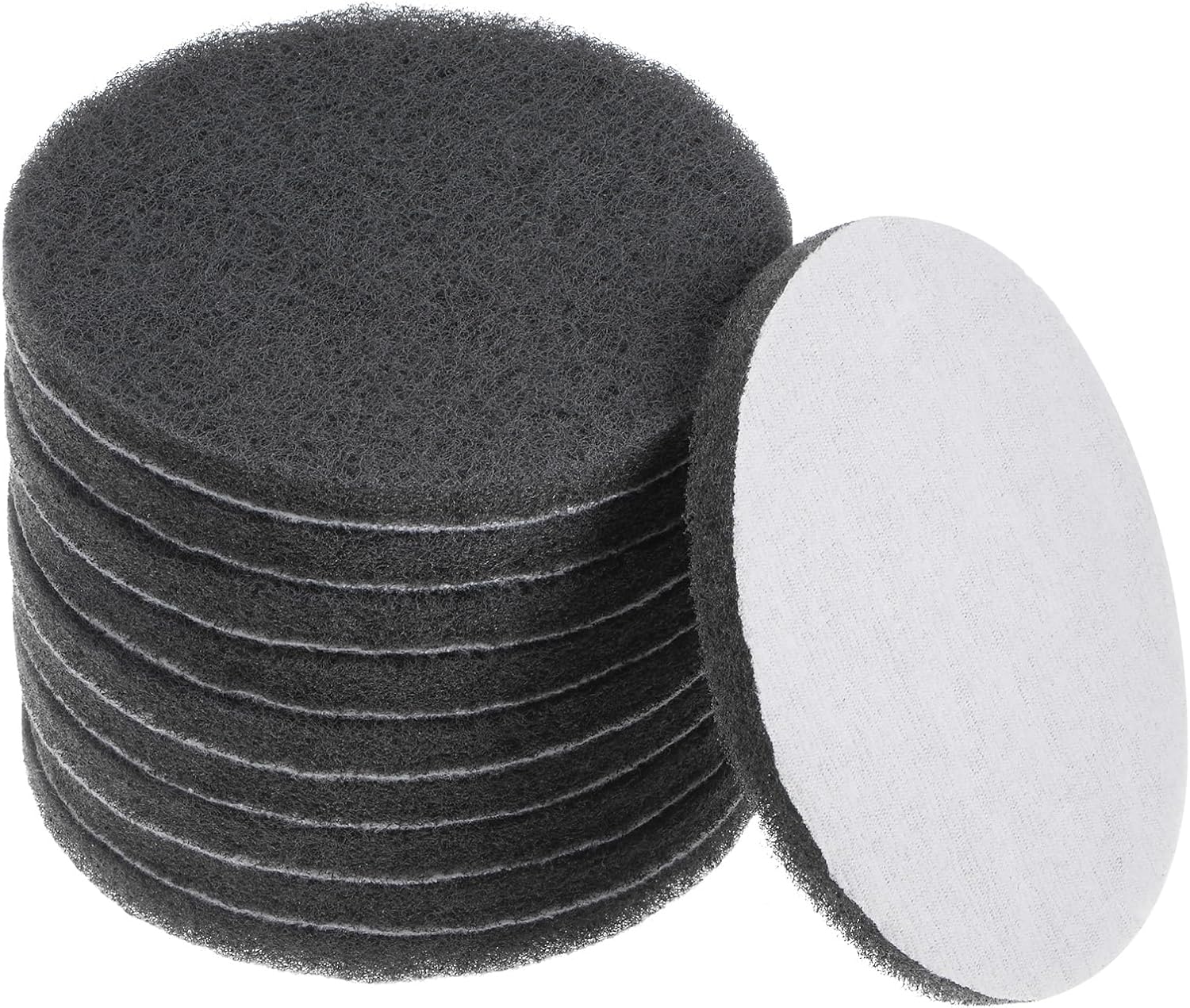 HARFINGTON 10pcs Drill Power Brush 5 inch Tile Scrubber Scouring Pads 800-1000 Grit for Bathroom Kitchen Household Cleaning