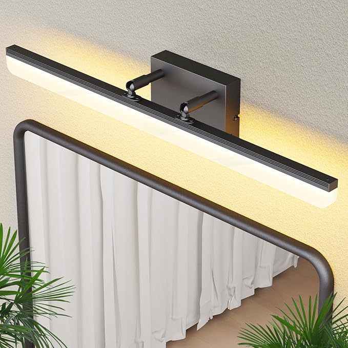 Black Vanity Light 24", 18W LED Bathroom Light Bar with 5CCT, Adjustable Angle & ETL Dimmable Driver – Modern Bathroom Vanity Light Fixture for Mirror, Powder Room, Bedroom, Apartment, Hotel