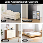 Ezprotekt 5" Square Felt Furniture Movers Sliders for Hardwood Floors, 8 Pcs Reusable Felt Furniture Moving Pads for Heavy Duty Bed Sofa Fridge Couch, Move Item Easily and Quickly (Beige)