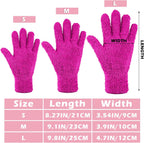 Patelai 3 Pairs Microfiber Plant Dusting Gloves Leaf Cleaning Gloves for Indoor Plants, Blinds, Furniture, House (Small,Purple, Rose Red, Black)