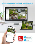 ZOSI 4K 16CH PoE Home Security Cameras System with 4TB Hard Drive,H.265 8MP 16 Channel CCTV NVR,12pcs 5MP Outdoor PoE IP Cameras,120ft Night Vision,Motion Detection,Remote Access,for 24/7 Recording