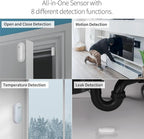 Home Security System - Wired Keypad Sensor Hub, (2) 8-in-1 Sensors, 24/7 Professional Monitoring + Pro 5S Outdoor Spotlight Bundle - No Contract Required, Alarm System for Home Security