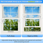 5 Pack Window Locks, Diecast Durable Design, Compatible with Horizontal and Vertical Window, Fit 1/16 inch(0.16cm) up to Wide Rail Easy Installation, Enhanced Safety (Silver)