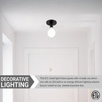 Diodesy- Lamp Socket E26 Medium Threaded Base Antique Style Light Socket Black Finish Electrical Lamp Holder for Residential Use 120V ETL Listed Pack of 4