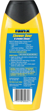 Rain-X 630035 X-Treme Clean Shower Door Cleaner, 12 Fl. Oz, Formulated To Clean Glass Shower Doors - Easy To Use, Removes Soap Scum, Dirt, Hard Water Build-up, Calcium, Lime Stains And Rust Stains