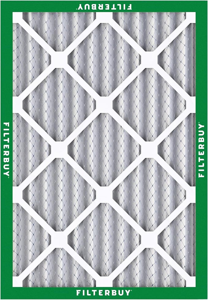 Filterbuy 24x28x2 Air Filter MERV 8 (MPR 700) Dust Defense Replacement (6-Pack), Electrostatic Pleated HVAC AC Furnace Filters, Made in USA (Actual Size: 23.50 x 27.50 x 1.75)