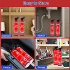 1 Pack ABC Dry Chemical Fire Extinguisher, Portable Dry Powder Fast-Acting Fire Extinguishers with Mount, Suitable for Home, Car, Boat, Truck, Electrical, Grease Fires