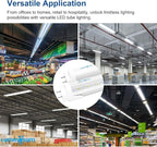 T8 LED Tube Light Bulbs 4 Foot 20W 40W Equivalent 6000K Cool White 2000LM, T8 T10 T12 Fluorescent Replacement, Dual-end Powered Ballast Bypass, Clear Cover ETL Listed for Garage, 10-Pack