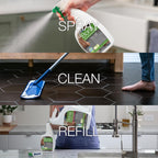 Bona Multi-Surface Floor Cleaner Spray - 32 fl oz - Unscented - Refillable - Residue-Free Floor Cleaning Solution for Stone, Tile, Laminate, and Vinyl Floors (Pack of 2)