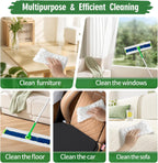 Heavy Duty Dry Sweeping Cloths Compatible with Swiffer Sweeper XL Mop, Sweeper X-Large Dry Cloth Refills for Floor Mopping and Cleaning, Disposable Pet Dry Pads Refills, 80 Count