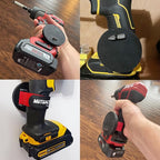 MUTUACTOR Magnetic Tool Holder - Heavy Duty, Quick Response, for Cordless Drills, Impact Wrenches, Screws, Bits, Nails & Hardware (1 Set)
