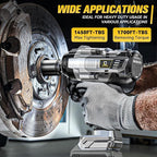 Cordless Impact Wrench 1/2 inch Compatible with Dewalt Battery: 1700FT-LBS High Torque Impact Wrench Heavy Duty Tool - Brushless Electric Impact Gun Includes LED Work Light - Bare Tool Only
