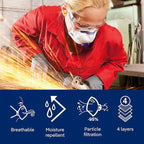 Dräger X-plore 1350 V Particulate Respirator with Exhalation Valve, 10 Pack, NIOSH-Certified Dust Mask