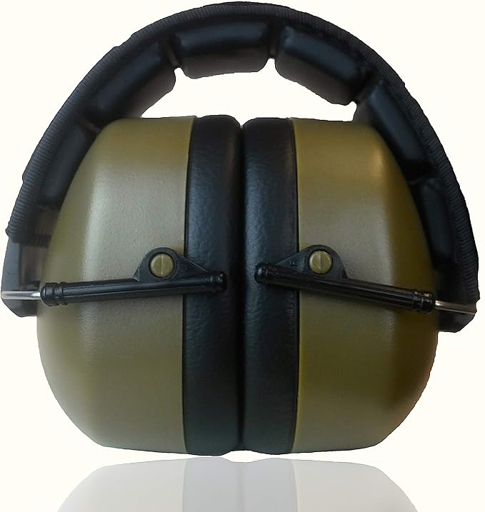 DECIBEL DEFENSE Professional Safety Ear Muffs 37dB NRR - The HIGHEST Rated & MOST COMFORTABLE Ear Protection For Shooting & Industrial Use - THE BEST HEARING PROTECTION GUARANTEED! (GREEN)