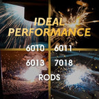 TOOLIOM 195A Stick Welder 110/220V Dual Voltage Lift TIG Welder LCD Display IGBT Inverter with Hot Start Arc Force VRD Welding Machine fits 5/32in. (4mm) Welding Rods