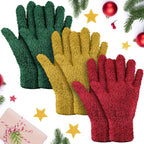 Patelai 3 Pairs Microfiber Plant Dusting Gloves Leaf Cleaning Gloves for Indoor Plants, Blinds, Furniture, House(Medium,Brown, Dark Green, Dark Red)