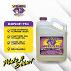 Wizards Power Clean Wheel and Tire Cleaner - Non Caustic and No Acid Biodegradable Interior Cleaning Supplies - Safe on All Kinds of Wheels - Dissolves Grease, Brake Dust and Road Grime - 1 Gallon