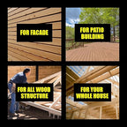 #10 x 3’’ Wood Screws by Grindy (100pack/1.6LBS) – Self-Drilling Deck Screws I Rust Resistant I Quick Drive & Fast Grip I for Cabinet, Furniture & Other Projects I T25 Star Drive I Bit Included