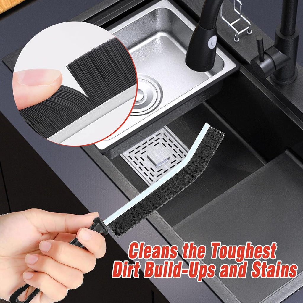 Crevice Cleaning Brush,6Pack Small Cleaning Brushes Grout Cleaner Brush Toilet Brush Scrub Brush for Shower Tile Skinny Gap Cleaning Tools for Household Use Bathroom Kitchen