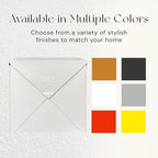 NACH Chicago White Extra Large Mailbox, Rust Resistant Large Mailboxes for Outside Wall Mount, Large Metal Mailbox, Wall Mount Mailbox, Extra Large Capacity Mailbox, 12 x 12 x 4.8 inches, MB-6301WT