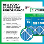 Filterbuy 20x21.5x1 Air Filter MERV 13 (MPR 1900) Health Defense Replacement (4-Pack), Electrostatic Pleated HVAC AC Furnace Filters, Made in USA (Actual Size: 19.88 x 21.50 x 0.75)