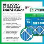 Filterbuy 20x24x2 Air Filter MERV 13 (MPR 1900) Health Defense Replacement (6-Pack), Electrostatic Pleated HVAC AC Furnace Filters, Made in USA (Actual Size: 19.38 x 23.38 x 1.75)