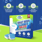 True Fresh Toilet Bowl Cleaner Tablets 26 Pack – Deodorizer & Septic Safe – Deep Cleaning, Odor Eliminator, Stain Remover for Long-Lasting Freshness – Fresh Ocean Scent