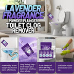 Toilet Bowl Cleaner Powder - Self-Activating Toilet Cleaner for Stubborn Stains & Limescale, Deep Cleaning Foam with Lavender Fragrance, Safe Toilet Cleaning Supplies (4 Packs × 3 oz)