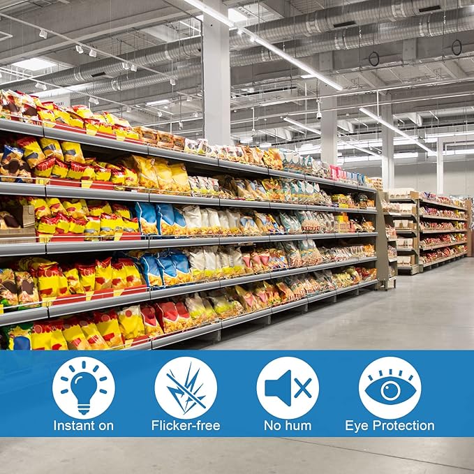 T8 LED Bulbs 4 Foot, 30 Pack 36W 4680LM 5000K Daylight White Type B 4FT LED Tube Lights, T8 T10 T12 Fluorescent Replacement Bulbs, Ballast Bypass, V-Shaped, Double Ended Power, Clear Cover